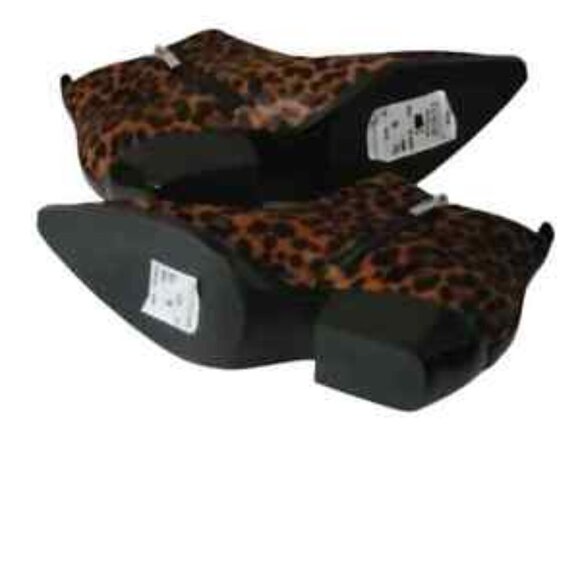 Marc Fisher Obrra Genuine Calf Hair Leather Bootie / Leopard Print - Picture 7 of 9